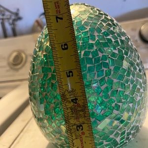 Gorgeous Green Mosiac Light Up Easter Egg